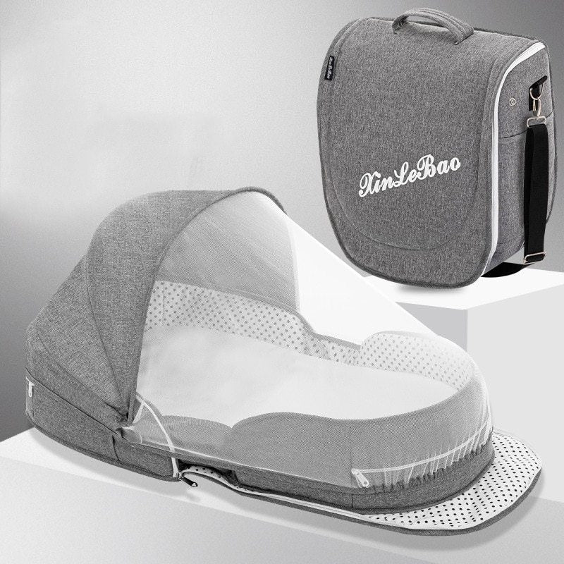 Portable Folding Crib Bed