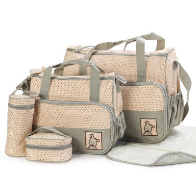 Diaper Bag Set with Bottle Holder