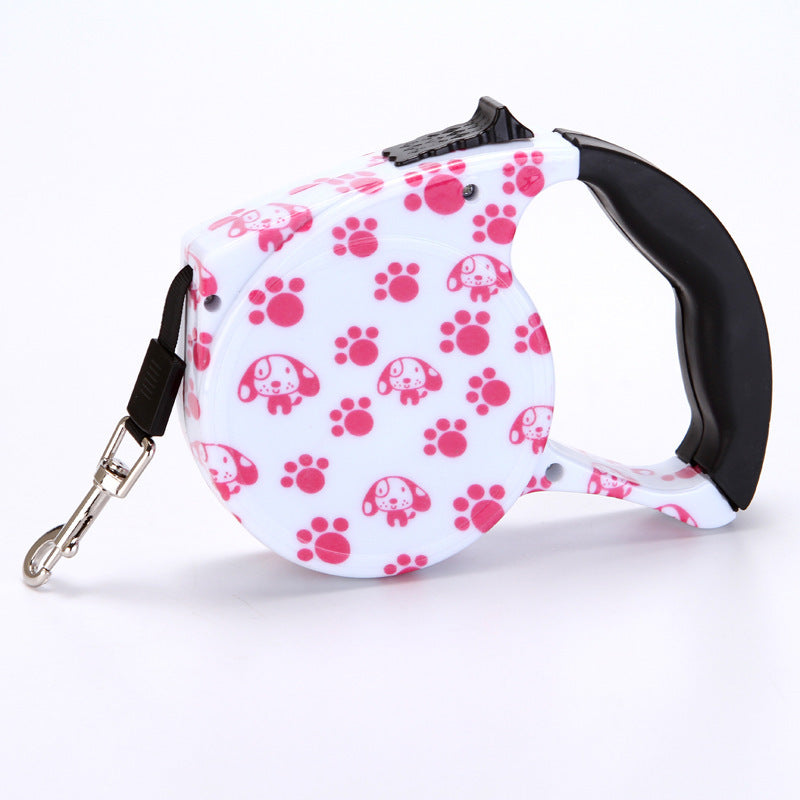 Automatic Cute Dog Walker Traction Rope Flat Rope Traction Device Dog Rope Multicolor