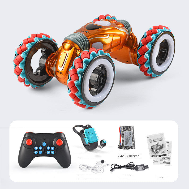 Cross-Border Hot sale Gesture Induction Magic Wheel Twist Car Stunt Mecanum Wheel New 2.4G Remote Control Car Wholesale