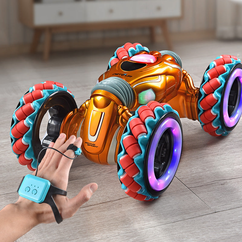 Cross-Border Hot sale Gesture Induction Magic Wheel Twist Car Stunt Mecanum Wheel New 2.4G Remote Control Car Wholesale