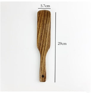 1-7Pcs Set Natural Wood Teak Tableware Spoon Colander Special Spoon Nano Soup Skimmer Wooden Cooking Spoon Kitchen Tool Kit