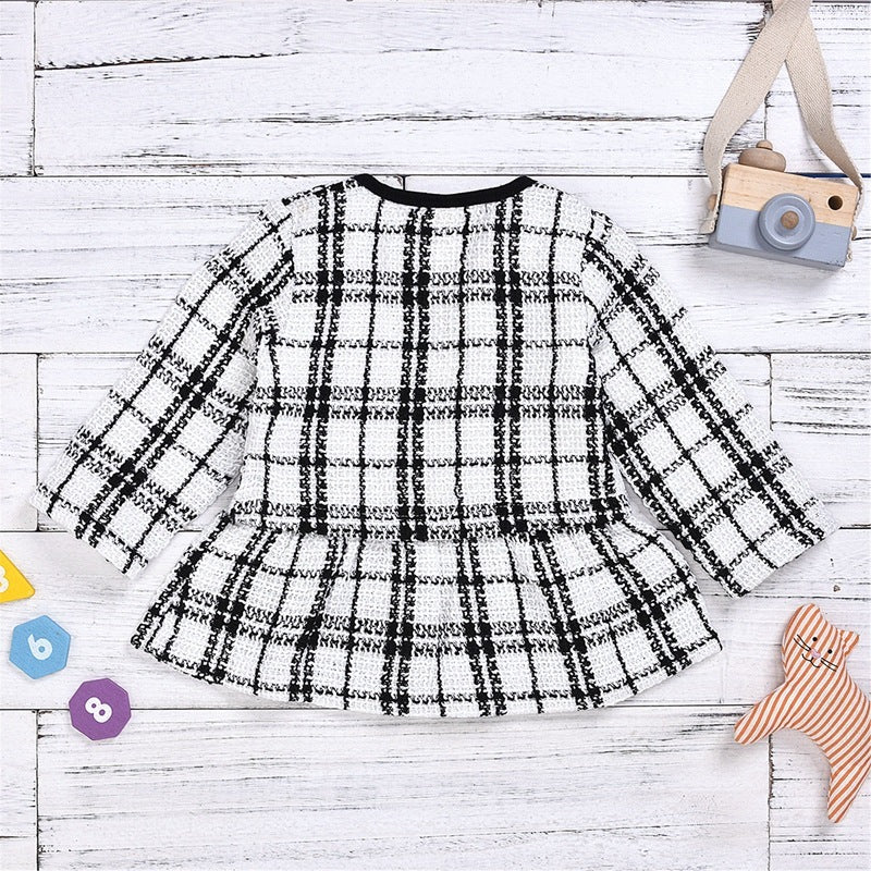 Long-Sleeved Two-Piece Baby Dress Set