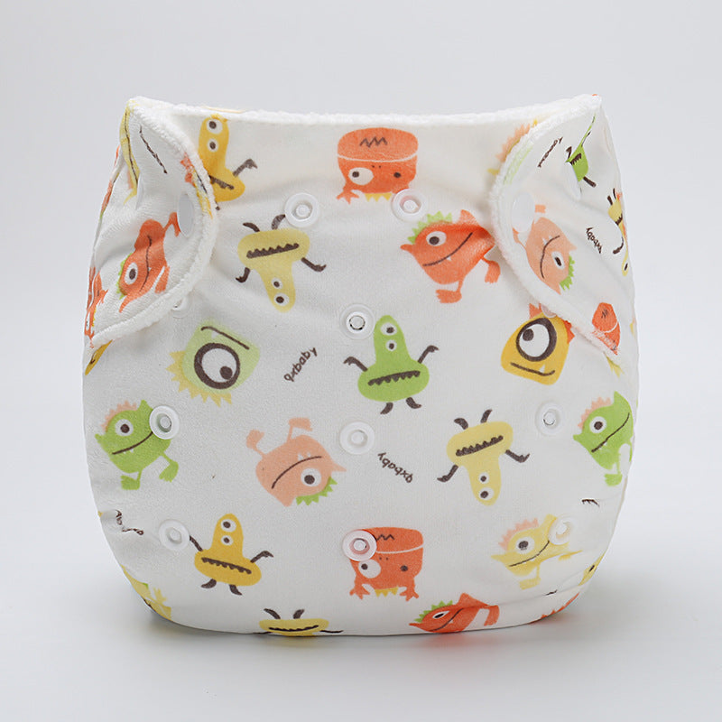 Cartoon Cloth Diaper Pants
