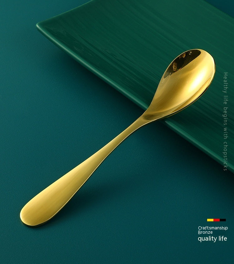 Pure Copper Spoon Brass Solid Thickening