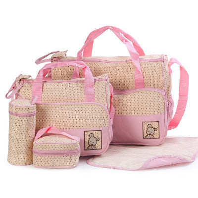 Diaper Bag Set with Bottle Holder