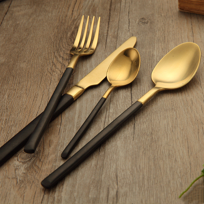 Model Room Soft Outfit Set-up Restaurant Western Food Knife Fork Spoon Tea Spoon