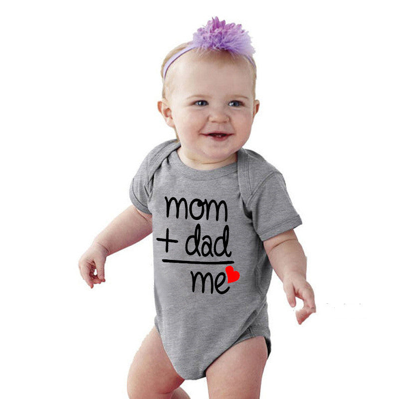 Baby letter printed jumpsuit