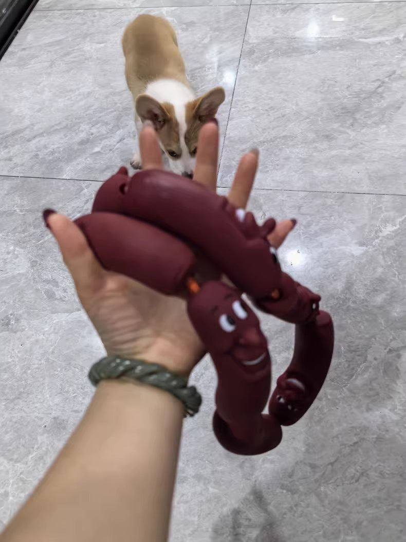 Dog Traction Chain Big Sausages Traction Rope Thick Funny Pet Traction Belt For Small Medium Pet Accessories Dog Leads String