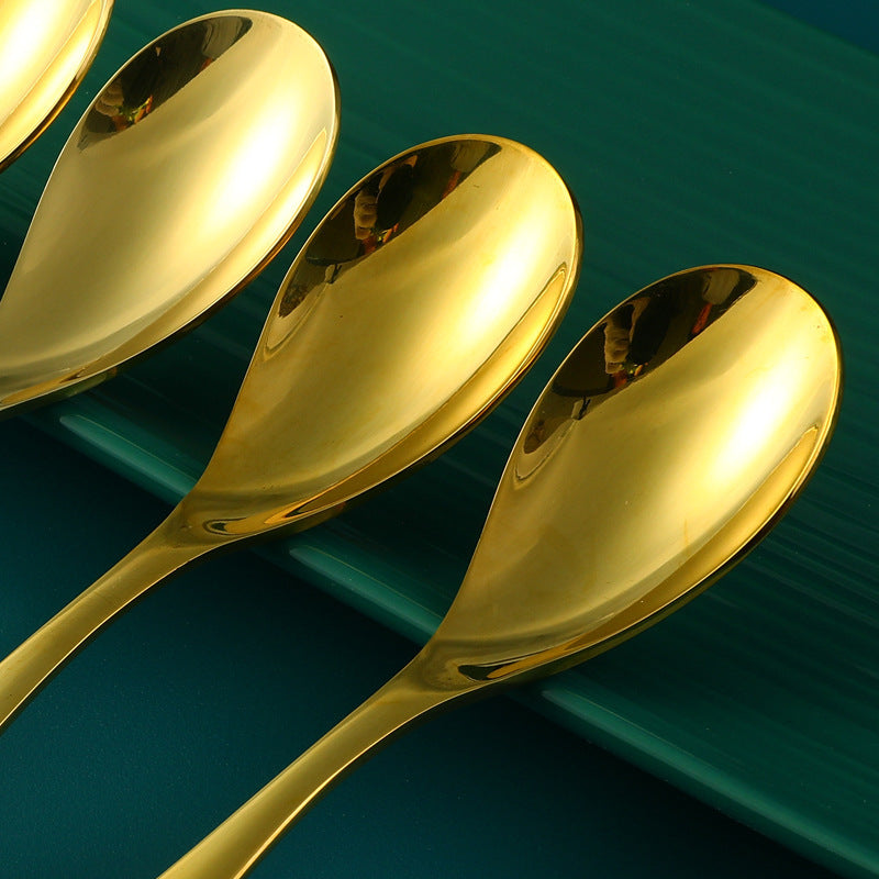 Pure Copper Spoon Brass Solid Thickening