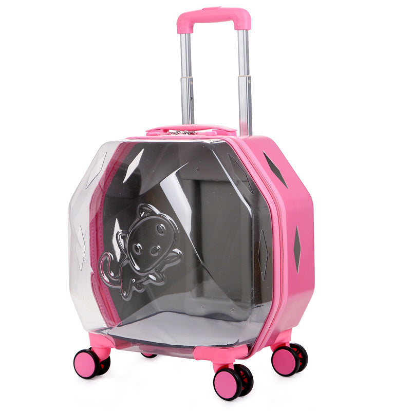 Bag Pet Trolley Box Cat Go Out Portable
