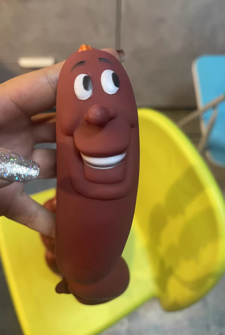 Dog Traction Chain Big Sausages Traction Rope Thick Funny Pet Traction Belt For Small Medium Pet Accessories Dog Leads String