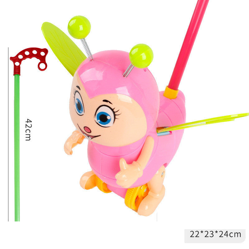 Baby Toddler Trolley Toy Single Pole Boy Girl Push Airplane Pegasus