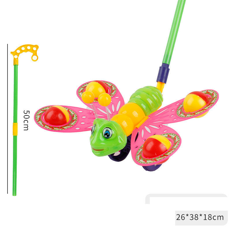 Baby Toddler Trolley Toy Single Pole Boy Girl Push Airplane Pegasus