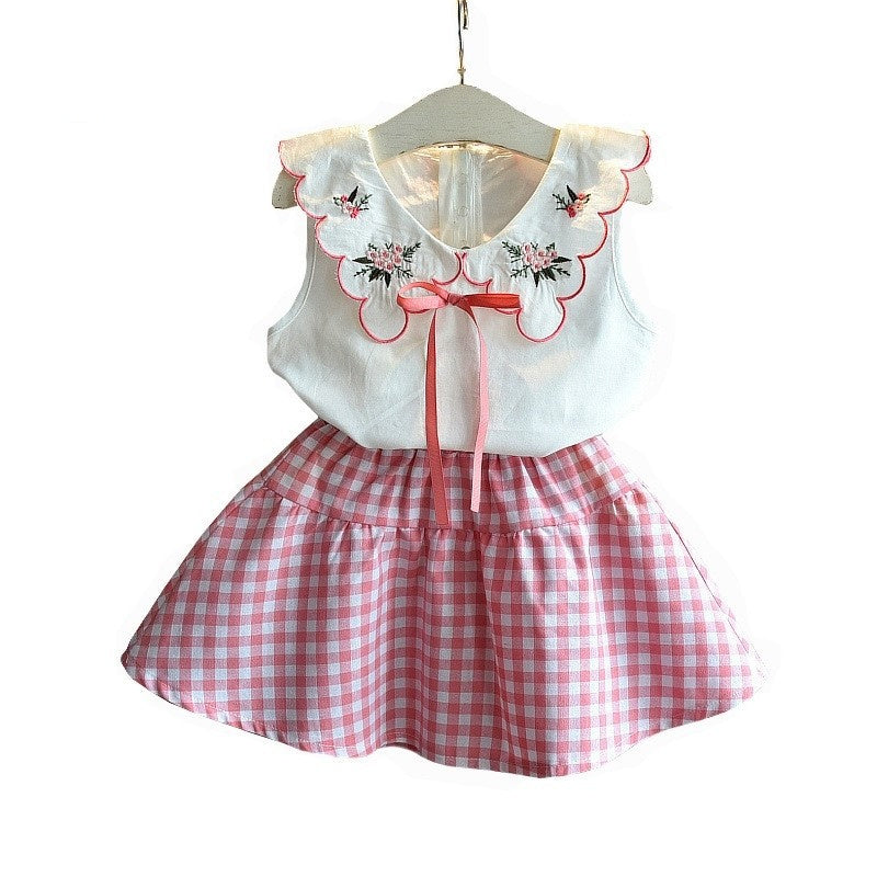 Summer T-Shirt and Skirt Clothing Set