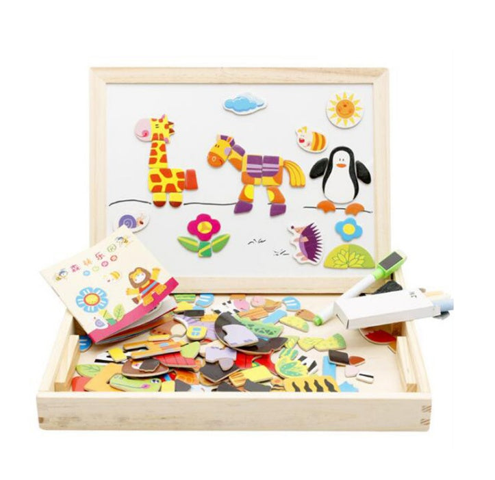 Magnetic Cartoon Animal Jigsaw Puzzle