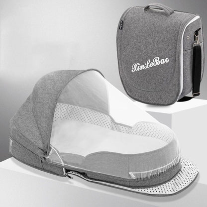 Portable Folding Crib Bed