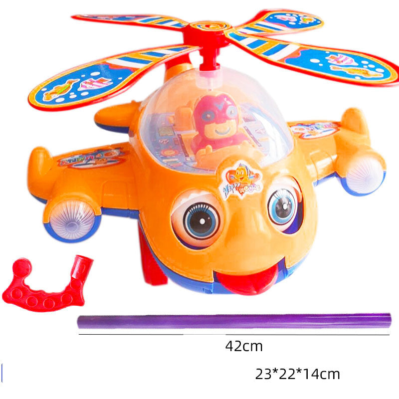 Baby Toddler Trolley Toy Single Pole Boy Girl Push Airplane Pegasus