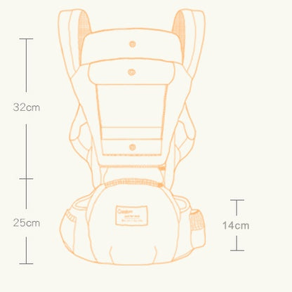 Multi-functional Waist Stool for Comfortable Baby Carrying