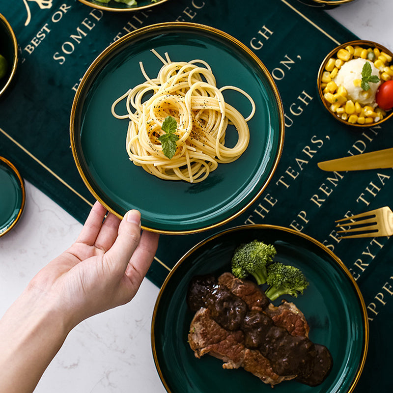 Light Luxury Style Phnom Penh Emerald Deep Dish Shallow