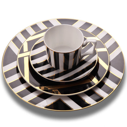 Restaurant steak plate pastry plate cutlery set
