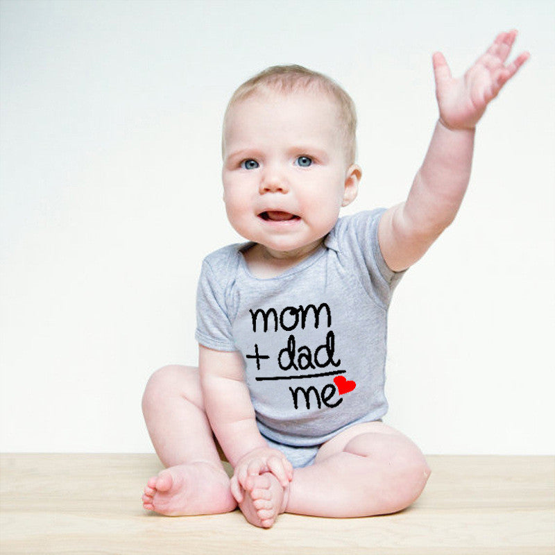 Baby letter printed jumpsuit