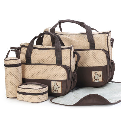 Diaper Bag Set with Bottle Holder