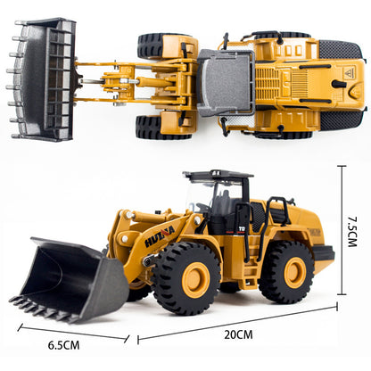 Alloy Engineering Vehicle Model Children's Toy Car Bulldozer Shovel
