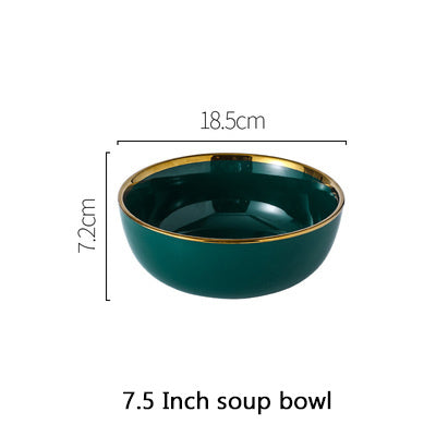 Light Luxury Style Phnom Penh Emerald Deep Dish Shallow