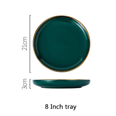 Light Luxury Style Phnom Penh Emerald Deep Dish Shallow