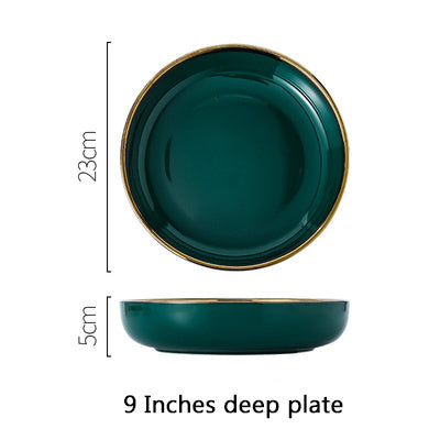 Light Luxury Style Phnom Penh Emerald Deep Dish Shallow