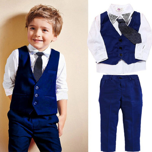 Casual Gentleman Suits with Vests
