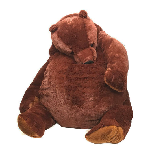 Bear Plush Toy Baby Sleeps With Soothing Doll Photo Background