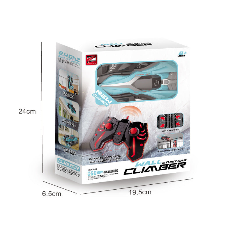 Electric rechargeable wall climbing car