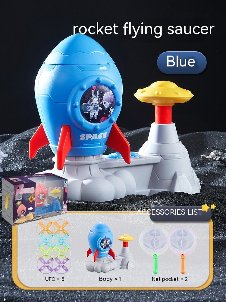 Rocket Foot Flying Saucer Toy Indoor Outdoor Catapult