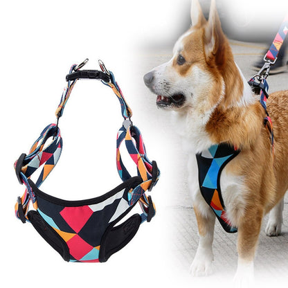 Dog's chest harness traction rope