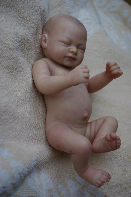 Simulation baby rebirth doll cute closed eyes mold