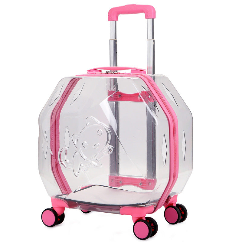 Bag Pet Trolley Box Cat Go Out Portable
