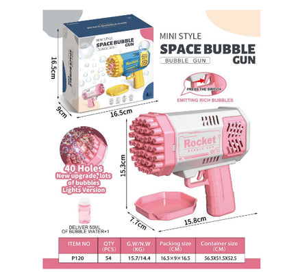 Bubble Gun Rocket with 69 Holes
