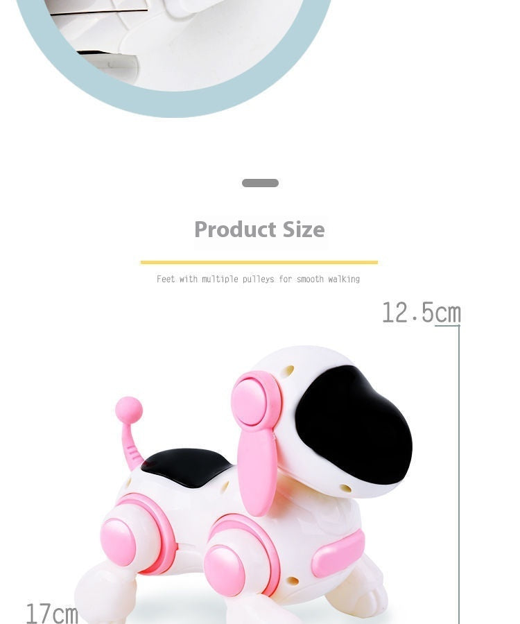 Children's Educational Crawling Simulation Electric Walking Music Dog Toy