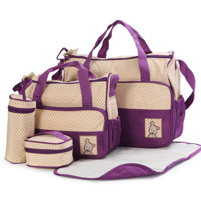 Diaper Bag Set with Bottle Holder