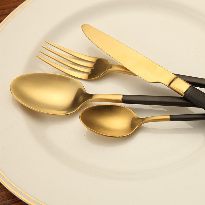 Model Room Soft Outfit Set-up Restaurant Western Food Knife Fork Spoon Tea Spoon