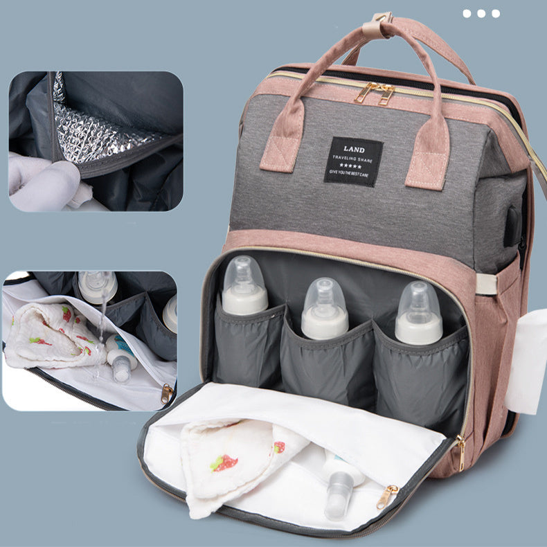 Large Capacity Mummy Crib Backpack