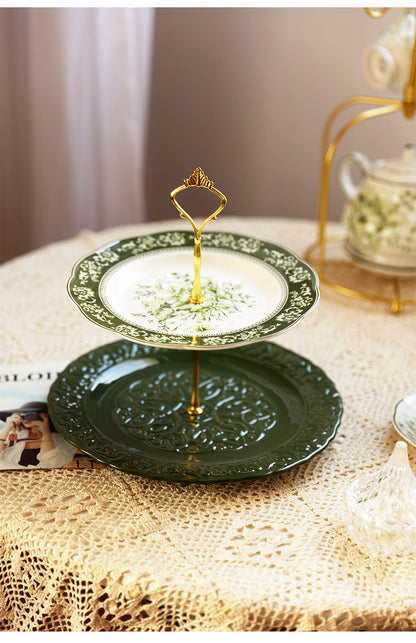 French Court Classical Retro Garden European Ceramic Dinner Plate