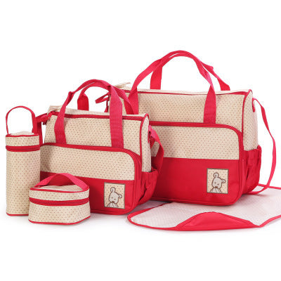 Diaper Bag Set with Bottle Holder