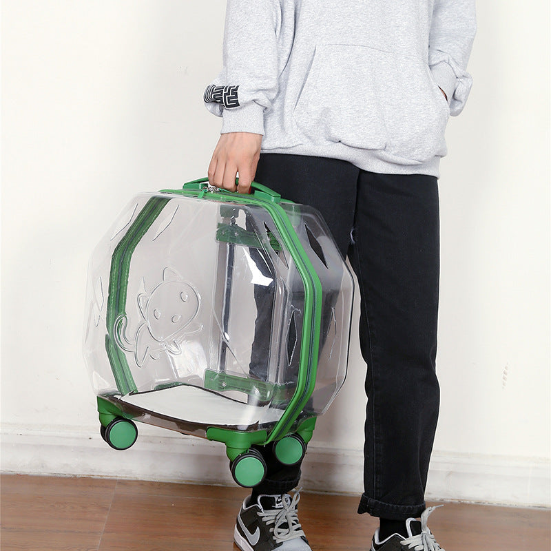 Bag Pet Trolley Box Cat Go Out Portable