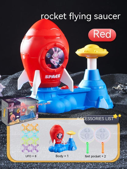 Rocket Foot Flying Saucer Toy Indoor Outdoor Catapult