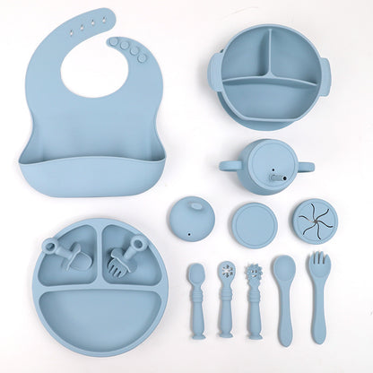 Silicone 15-Piece Children's Tableware Set