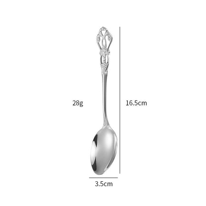 Stainless Steel Cutlery Spoon West Dinnerware Set Gold Plated