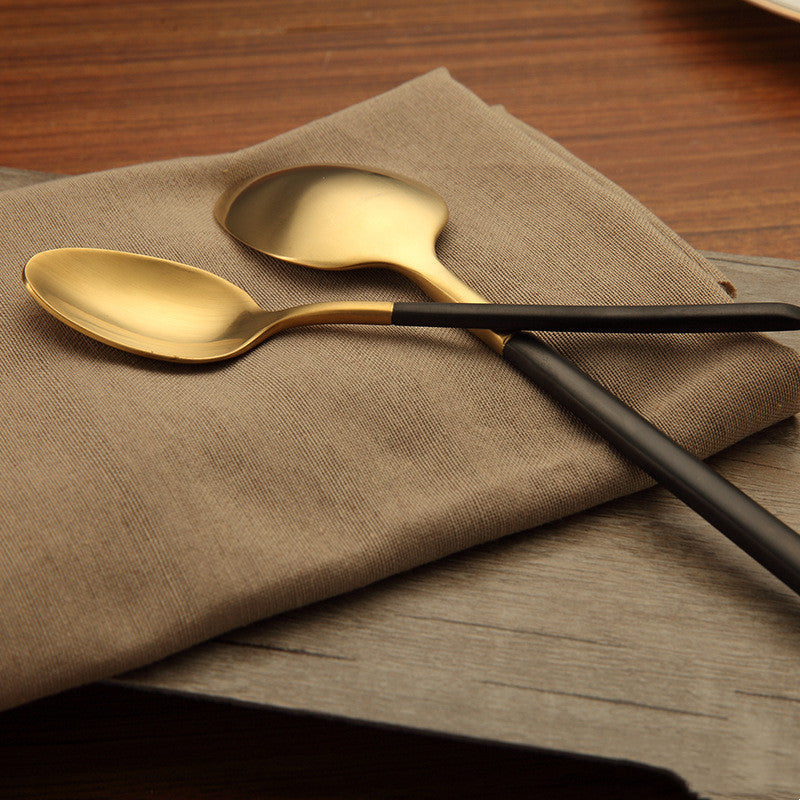 Model Room Soft Outfit Set-up Restaurant Western Food Knife Fork Spoon Tea Spoon